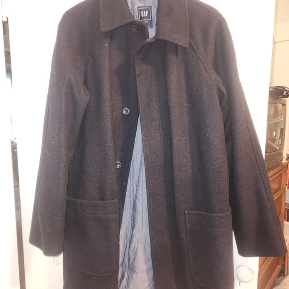 Gap men's wool sz large tall coat - Picture 2 of 6